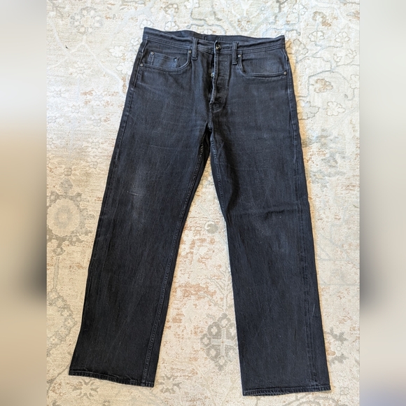 The Unbranded Brand Other - Unbranded Brand(Naked And Famous) Wide Fit 11 Oz Black Selvedge Jeans. Size 34.